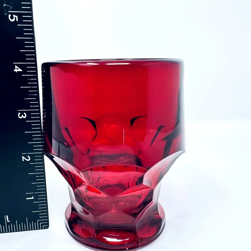Tumbler Georgian Ruby Cambridge Viking Glass Red Honeycomb Replacement Cup